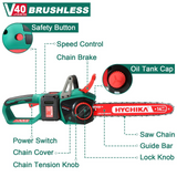 HYCHIKA  36V Max  Brushless Chainsaw